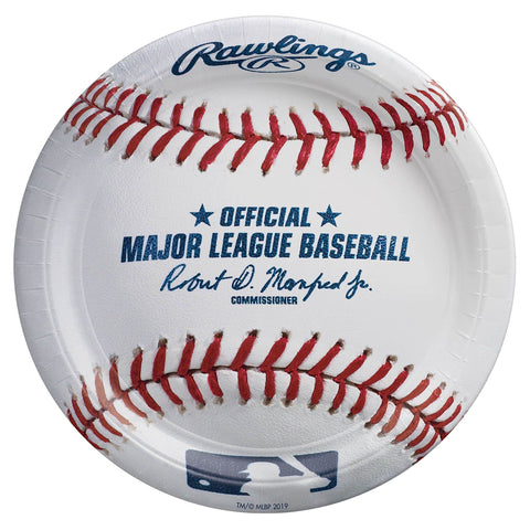 RawlingsÃƒÆ’Ã‚Â¢ÃƒÂ¢Ã¢â€šÂ¬Ã…Â¾Ãƒâ€šÃ‚Â¢ Major League Baseball Round Paper Plates - 9", 8 Ct