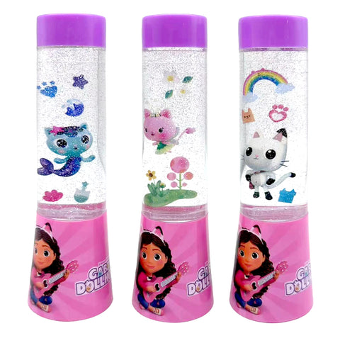 Joytoy Gabby's Dollhouse LED Glitter Lamp in Tube Packaging 4.5 x 4.5 x 15 cm