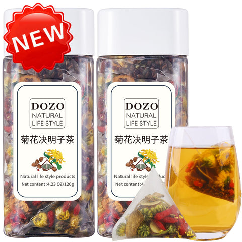 DOZO Chrysanthemum Cassia Seeds Tea Bags(240g, 30Bags) Goji Berries Red Jujube Combination Herbal Tea??????8.46oz(Pack of 30)