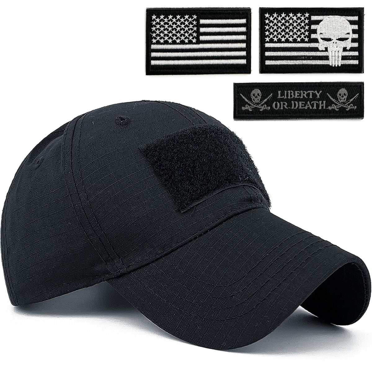 Masktide Camo American Flag Hat Camouflage Hats for Women Black Camo American Flag Hat USA Caps for Men with Flag USA Flag Hat Cap Camo USA Flag Hats for Men Army-Black-BW