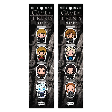 Re-marks Ã¢â‚¬Å“Game of ThronesÃ¢â‚¬Â Character Bookmarks, Magnetic Page Clips, 2 Sets of 4 Page Clips, 8 Clips Total