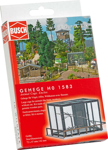 Busch 1583 Animal Cage HO Structure Scale Model Structure
