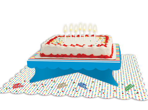 Presentation Station Large Cake Party Kit, Birthday Boy
