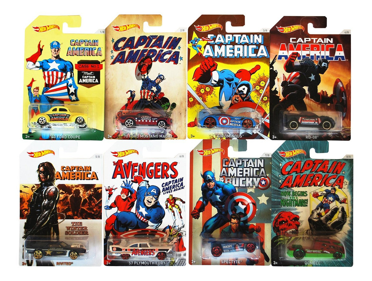 Hot Wheels, Captain America 75 Years Exclusive Die-Cast Car