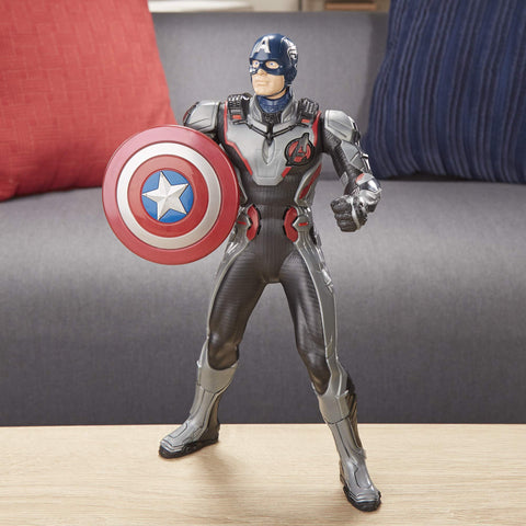 Avengers Marvel Endgame Shield Blast Captain America 13"-Scale Figure Featuring 20+ Sounds & Phrases