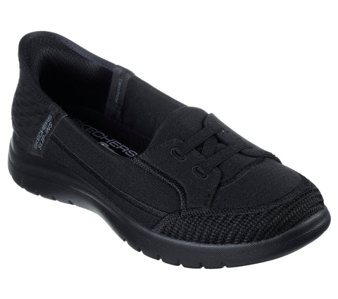Skechers Women's Boat Shoe, Black/Black, 8.5