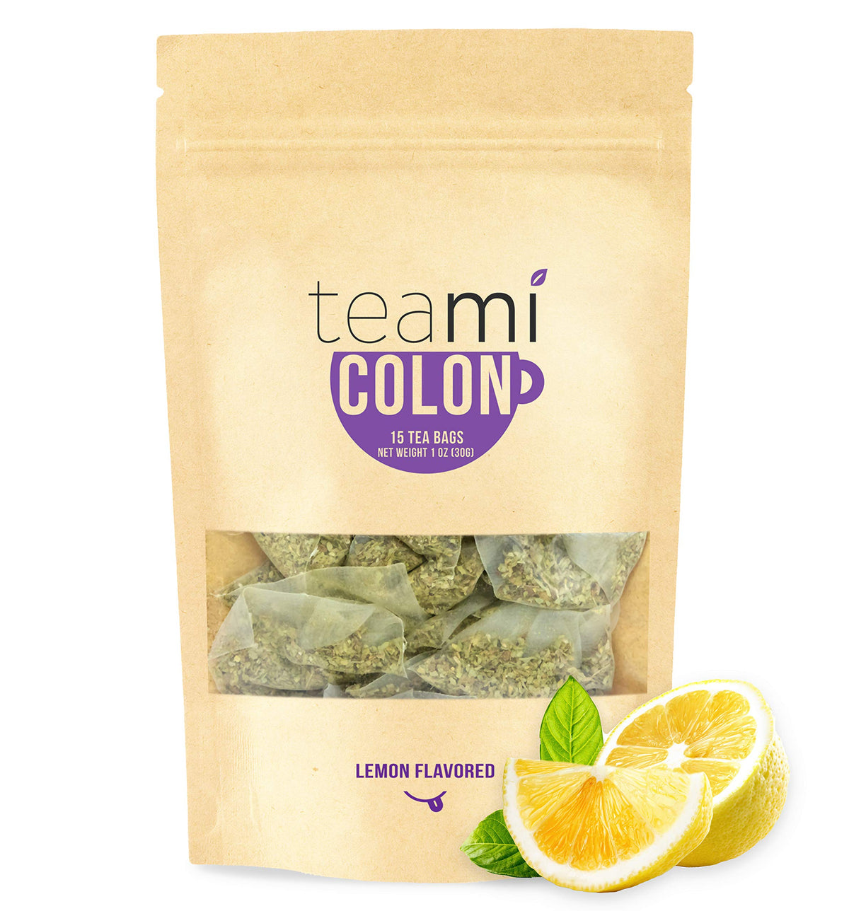 TeamiÃƒÆ’Ã†â€™ÃƒÂ¢Ã¢â€šÂ¬Ã…Â¡ÃƒÆ’Ã¢â‚¬Å¡Ãƒâ€šÃ‚Â® Colon Cleanse Detox Tea - 15 Tea Bags, 30 Day Supply - Weight Loss Tea for Women Belly Fat - All Natural Detox Detox Tea for Body Cleanse (Lemon)