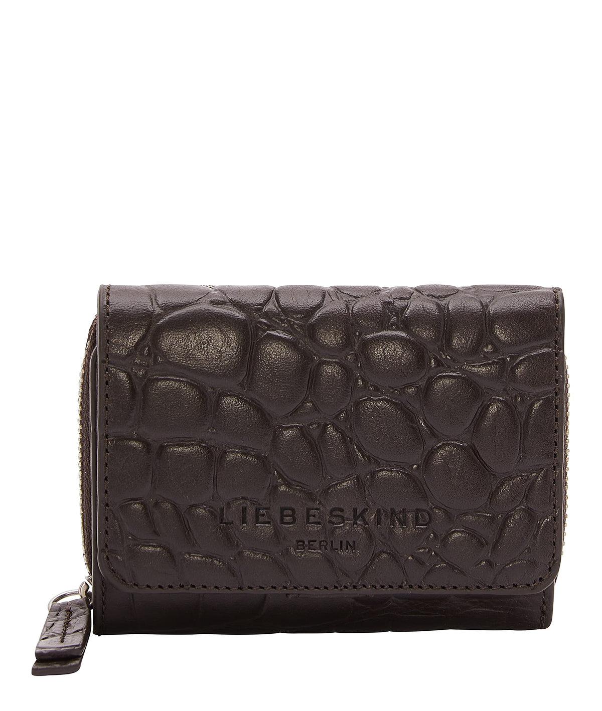 Liebeskind Womens Croco Pablita Purse m, Cacao, Medium