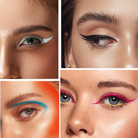 Generic 12 Colored Eyeliners Waterproof Matte Liquid Eyeliner Set Rainbow Color Pencils for Makeup, Perfect for Parties and Daily Use