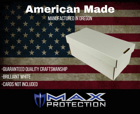 (10) Graded Shoe 2-Row Cardboard Storage Boxes - Baseball, Football, Basketball, Hockey, Nascar, Sportscards, Gaming & Trading Cards Collecting Supplies by MAX PRO - GSB