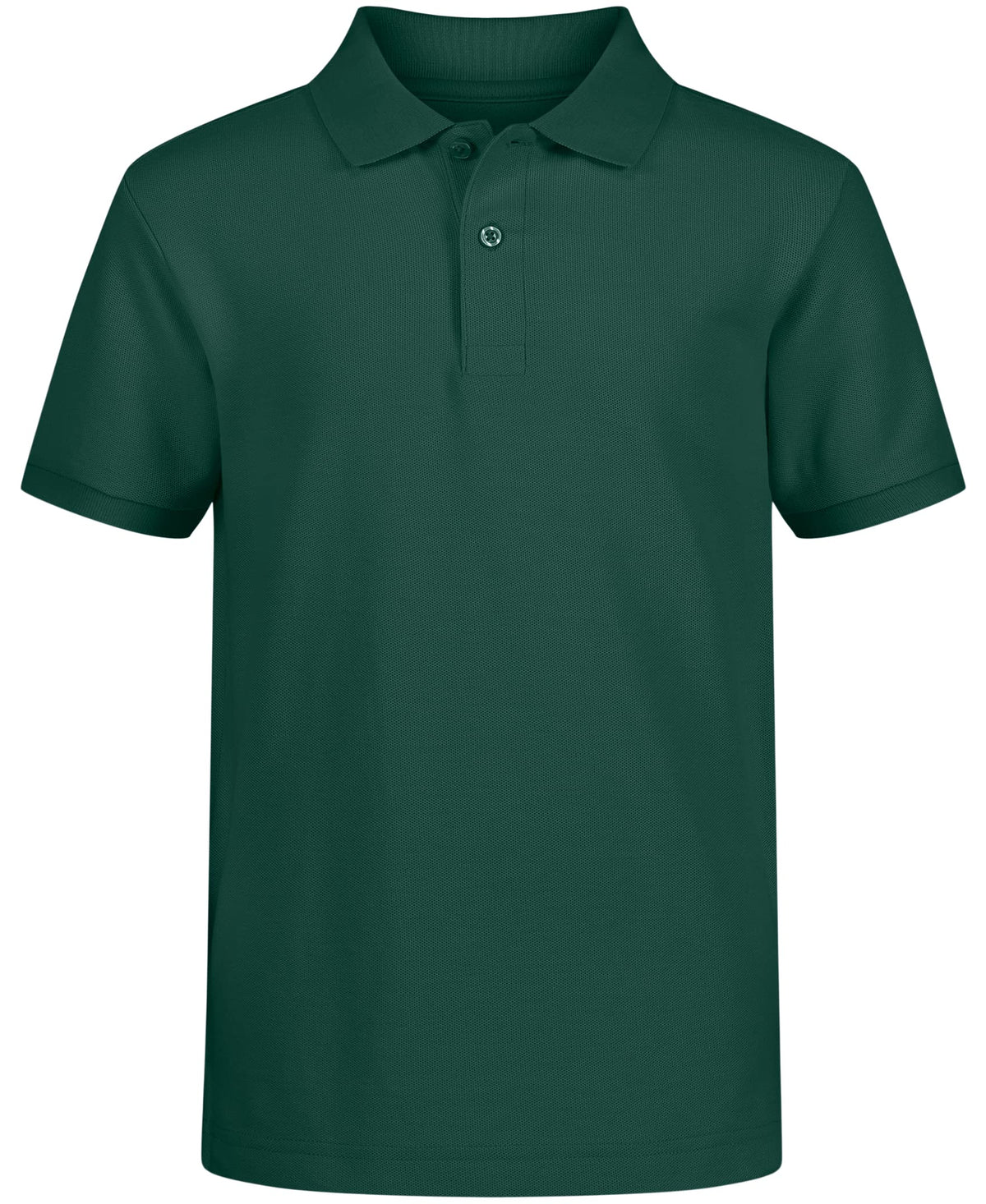 Nautica Little Boys' Uniform Short Sleeve Pique Polo, Hunter, Small/4
