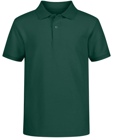 Nautica Little Boys' Uniform Short Sleeve Pique Polo, Hunter, Small/4