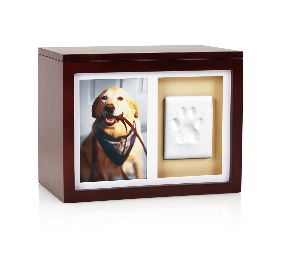 Pearhead Pet Dog or Cat Personalized Wooden Memory Box Keepsake, Pet Urn, Espresso, 41406