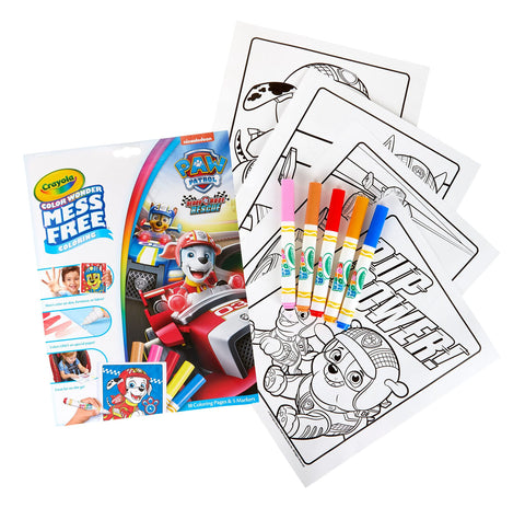 Crayola Paw Patrol Color Wonder, Ready Race Rescue, Mess Free Coloring Pages & Markers, Gift
