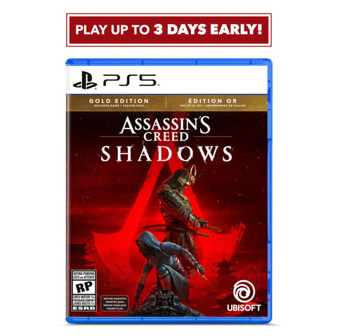 AssassinÃƒÆ’Ã†â€™Ãƒâ€šÃ‚Â¢ÃƒÆ’Ã‚Â¢ÃƒÂ¢Ã¢â€šÂ¬Ã…Â¡Ãƒâ€šÃ‚Â¬ÃƒÆ’Ã‚Â¢ÃƒÂ¢Ã¢â€šÂ¬Ã…Â¾Ãƒâ€šÃ‚Â¢s Creed Shadows - Gold Edition, PlayStation 5