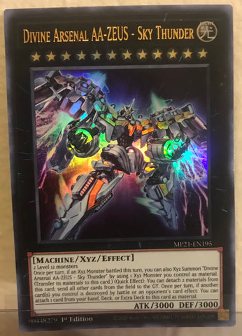 Divine Arsenal AA-Zeus - Sky Thunder - MP21-EN195 - Ultra Rare - 1st Edition