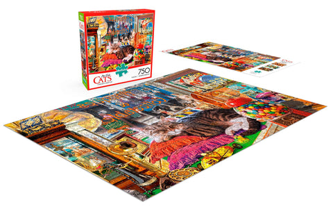 Buffalo Games - Curiosity Shop Cat - 750 Piece Jigsaw Puzzle