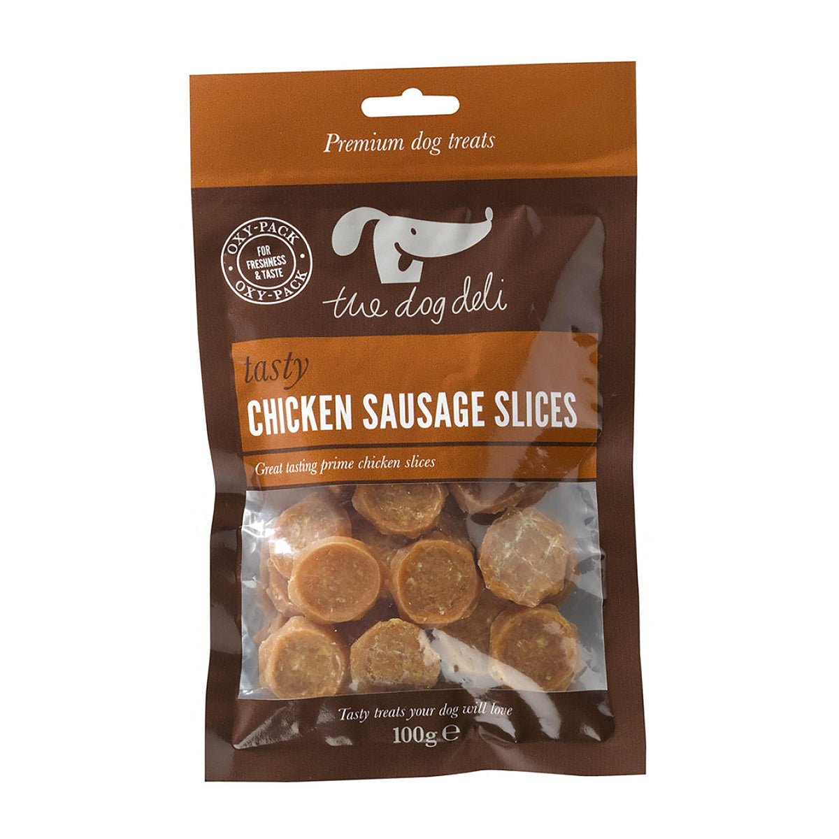 Dog Deli The Tasty Chicken Sausage Slices 100g