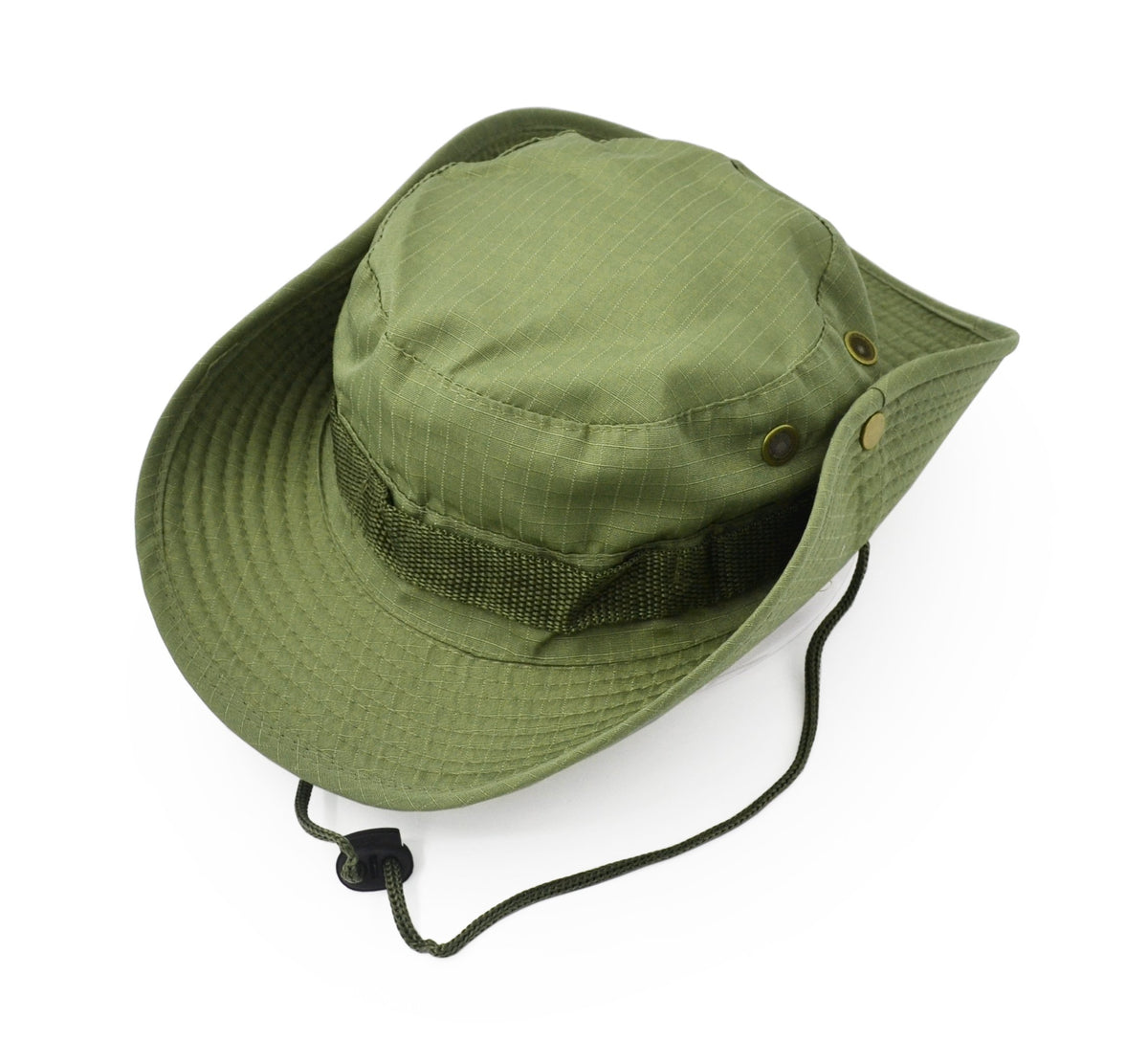 Outdoor Wide Brim Sun Protect Hat, Classic US Combat Army Style Bush Jungle Sun Cap for Fishing Hunting Camping Light Army Green 7