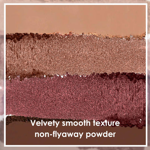 Boobeen 4 Colors Eyeshadow Palette, Highly Pigmented Eye shadow for Natural&Bold Eye Makeup, Blendable Shades in Matte and Shimmer Finishes, Easy to Apply