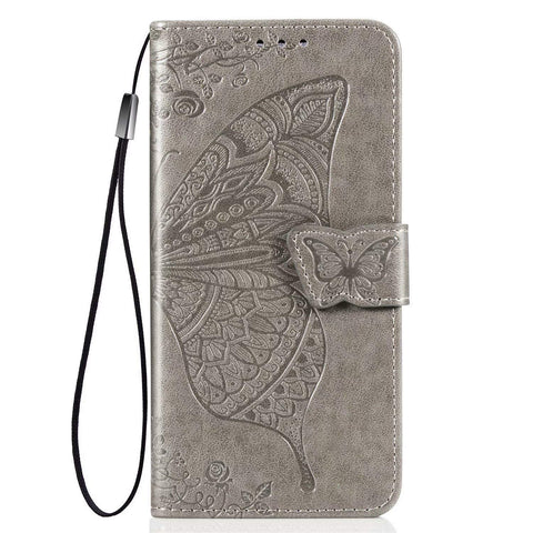 TingYR Case for Samsung Galaxy Quantum 2 Cover, Cover Flip Case Stylish Wallet Case with Card Slots Shockproof, Case for Samsung Galaxy Quantum 2 Smartphone.(Gray)