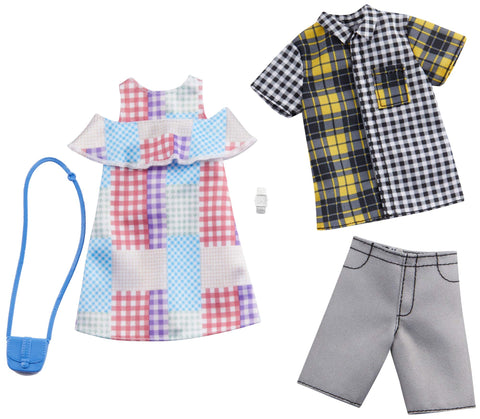 Barbie Fashion Pack with 1 Outfit Doll and 1 for Ken Doll, 4