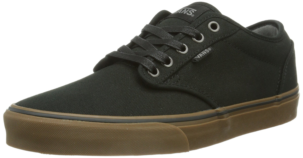 Vans Men's Atwood Trainers, Black 12 Oz Canvas Black/Gum, 8