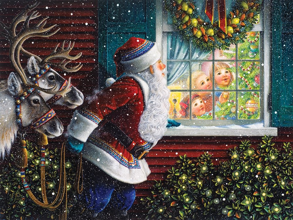 Springbok's 500 Piece Jigsaw Puzzle Gifts from Santa - Made in USA