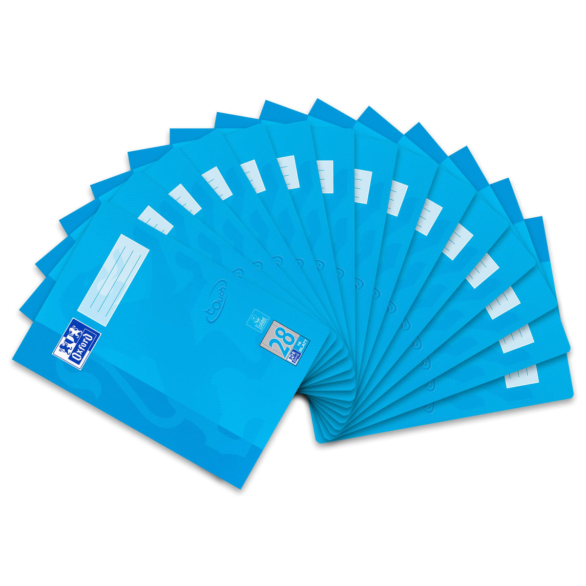Oxford Touch Exercise Book DIN A4 Squared 16 Sheets, Blue, Pack of 15
