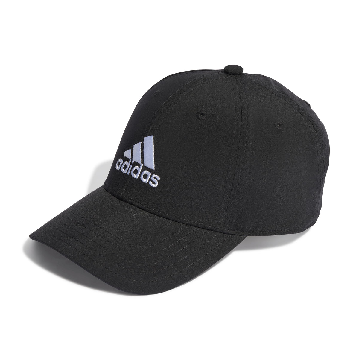 adidas Unisex Embroidered Logo Lightweight Baseball Cap, Black / White, S