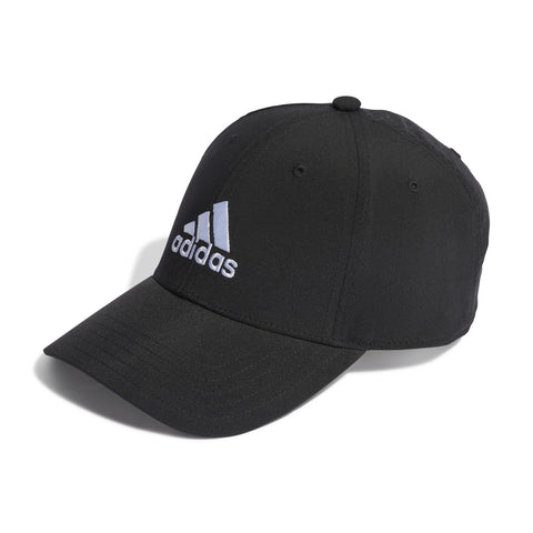 adidas Unisex Embroidered Logo Lightweight Baseball Cap, Black / White, S