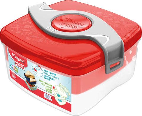 Maped Picnik Picnik Origin Easy-Open Lunch Box, One Size, Red