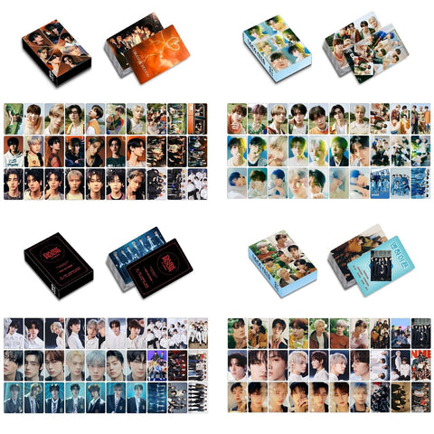 MeiYiYou Kpop EN-HYPEN Photocards,4Pack/120Pcs EN-HYPEN Albums Lomo Cards for Greeting Collection(Black)