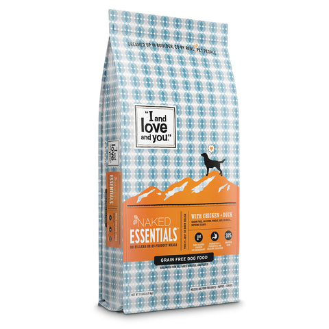 "I and love and you" Naked Essentials Chicken & Duck Grain Free Dry Dog Food, 11 LB