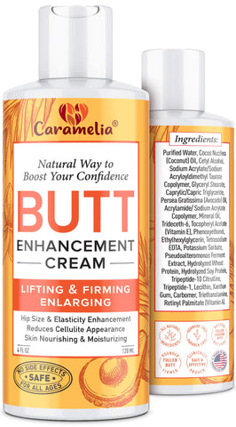 Caramelia Butt Enhancement & Enlargement Cream - Works for Your Buttocks - Butt Becomes Tightened and More Elastic without Injections - Lifts Muscles, Creating Beautiful Picture of Self-Confident Lady