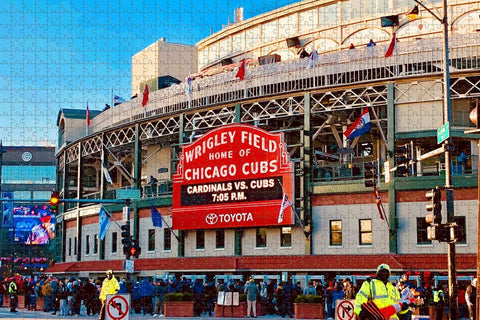 Jigsaw Puzzle for Adults 1000 Piece Chicago Wrigley Field Illinois USA Travel Souvenir