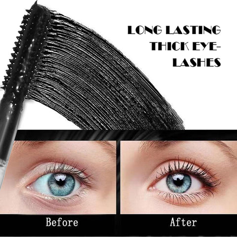 Easilydays Waterproof Mascara Brown, Voluminous Fiber Slimming Mascara, Curling Volume and Length Mascara, Natural Long Lasting Eyebrow Mascara for Eye Makeup, No Smudge, No Clumping (#04 Brown)