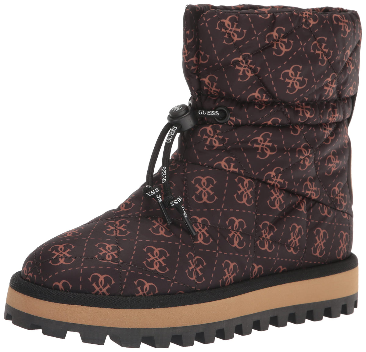 Guess Women's LEIAN Ankle Boot, Brown Multi 210, 9.5