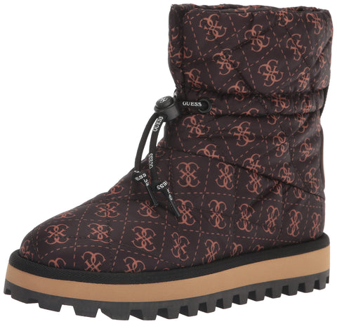Guess Women's LEIAN Ankle Boot, Brown Multi 210, 9.5