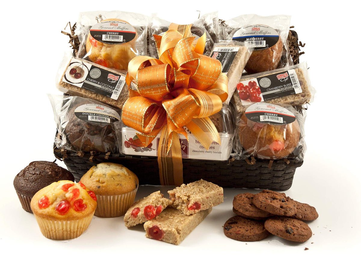 Muffins, Cookies & Flapjacks Gift Hamper - Biscuits, Cookies & Muffin Gift Basket For Family, Friends, Anniversary or Corporate Thank You