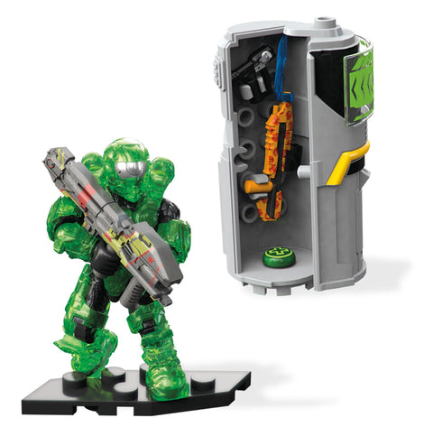 Mega Construx Halo Req Station Green Building Set