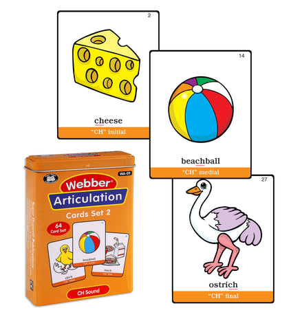 Super Duper Publications | Articulation CH Sound Fun Deck | Vocabulary and Language Development Flash Cards | Educational Learning Materials for Children