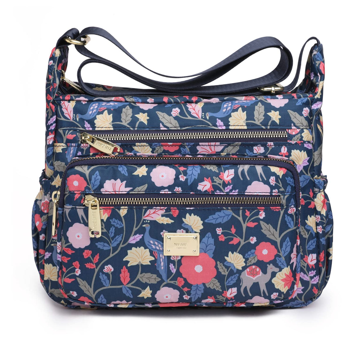 Pealwel Women Shoulder Handbag Roomy Multiple Pockets Bag Ladies Crossbody Purse Tote Top Handle Satchel, Ss-dark Blue