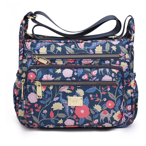 Pealwel Women Shoulder Handbag Roomy Multiple Pockets Bag Ladies Crossbody Purse Tote Top Handle Satchel, Ss-dark Blue