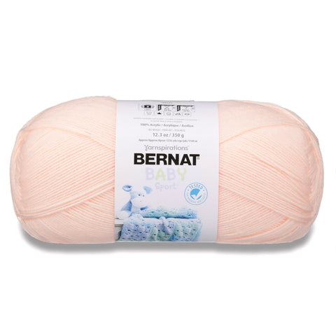 Bernat Baby Big Ball Sport Yarn, 12.3 oz, Gauge 3 Light, 100% Acrylic, Peach Blossom