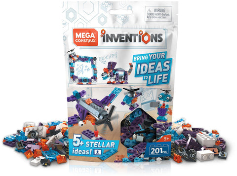 Mega Construx FWP26 Inventions Space Brick Building Set, Multicolor