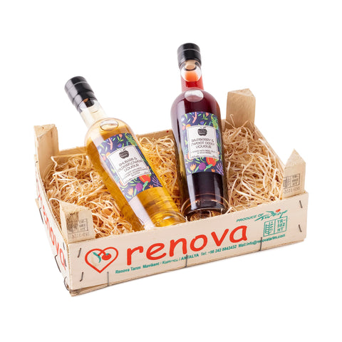 Fruits of the Forage Fruity Floral Liqueur Hamper, Includes Rhubarb & Elderflower and Raspberry & Sweet Cicely Liqueurs. Great in Prosecco Cocktails, Vegan, Gluten Free, Sustainably Sourced 5.5kg