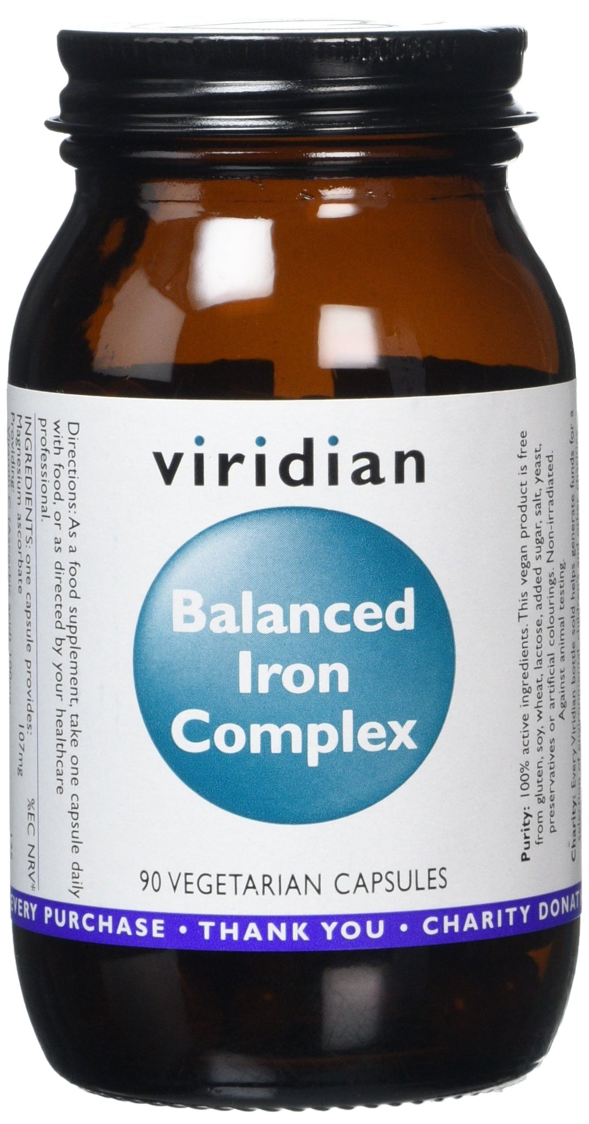 Balanced Iron Complex: 90 Veg Caps