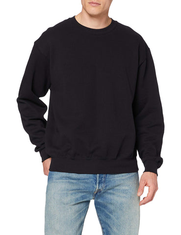 Fruit of the Loom Mens 62-202-0 Pullover Sweater, Black, 3XL
