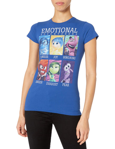 Disney womens Inside Out Yearbook Graphic Tee T Shirt, Royal, 2X US